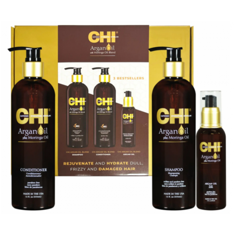 Відновлюючий шампунь для сухого та пошкодженого волосся Argan Oil Shampoo CHI