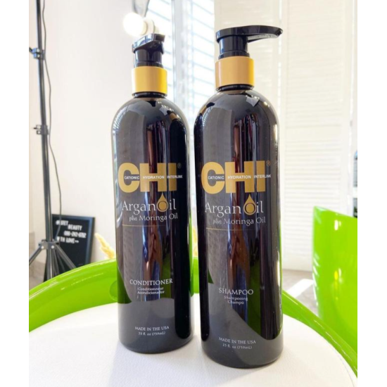 Відновлюючий шампунь для сухого та пошкодженого волосся Argan Oil Shampoo CHI