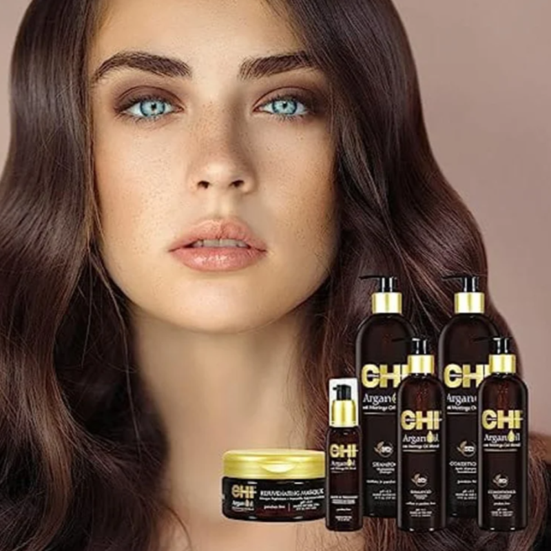 Відновлюючий шампунь для сухого та пошкодженого волосся Argan Oil Shampoo CHI