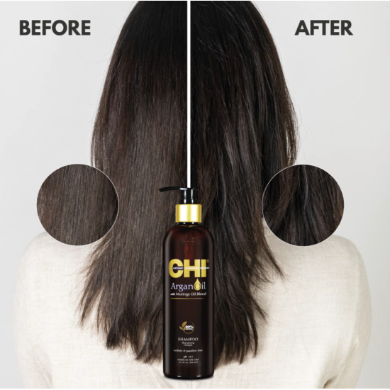 Відновлюючий шампунь для сухого та пошкодженого волосся Argan Oil Shampoo CHI