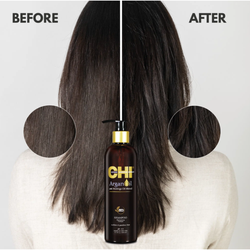 Відновлюючий шампунь для сухого та пошкодженого волосся Argan Oil Shampoo CHI