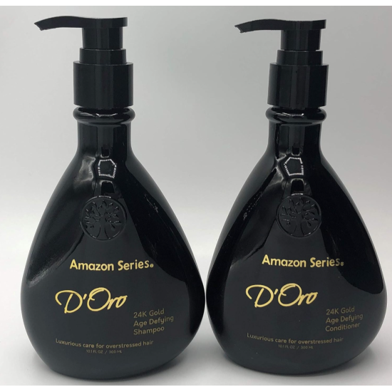 Маска 24К золота D'Oro 24K Gold Age Defying Conditioner Amazon Series