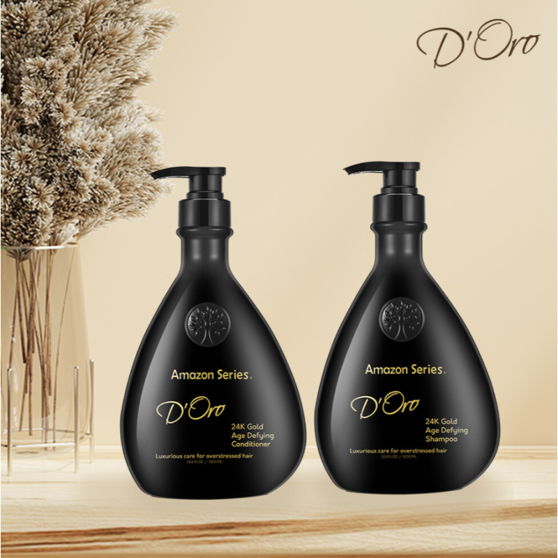 Маска 24К золота D'Oro 24K Gold Age Defying Conditioner Amazon Series