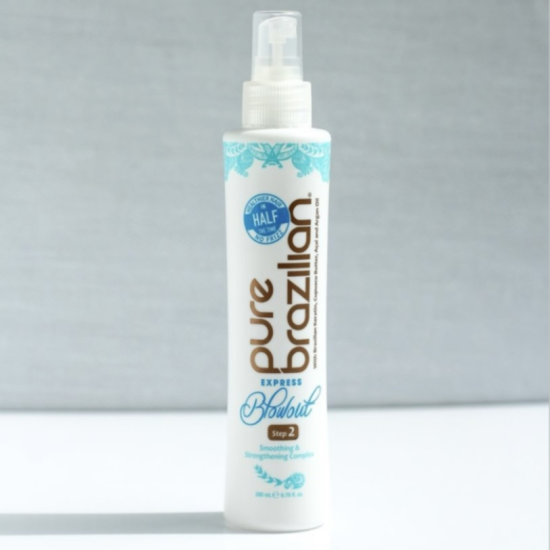 Экспресс-кератин набор мини Express Blowout Solution Spray 30 мл + очищающий шампунь 60 мл Pure Brazilian