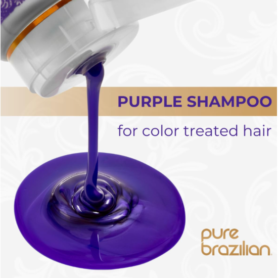 Кератиновый фиолетовый шампунь Always BLONDE SHAMPOO Pure Brazilian