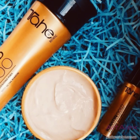 Аргановое масло с кератином Keratin GOLD Tahe