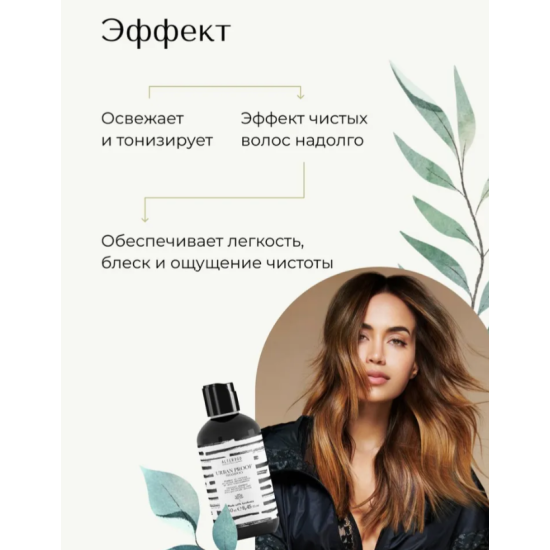Шампунь детоксикация c углем URBAN PROOF Alter Ego 
