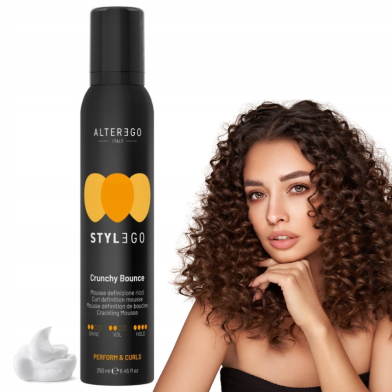 Гель-мус для скульптурних та пружних локонів STYLEGO CURLS Crunchy Bounce Alter Ego 250 мл