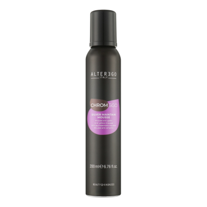 Мусс для светлых и седых волос Silver Maintain Anti-Yelllow Mousse ChromEgo Alter Ego 200 мл