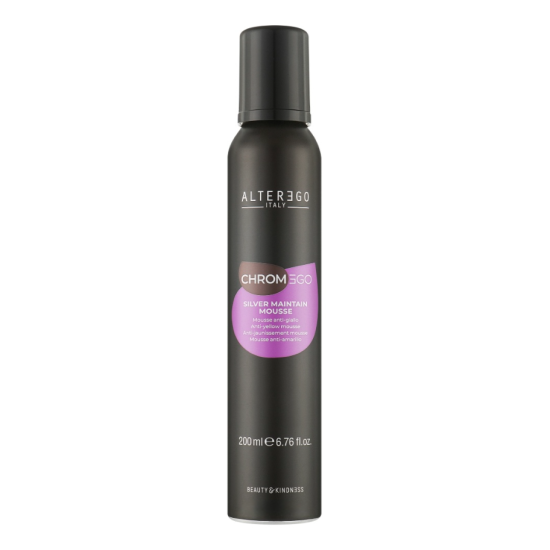 Мусс для светлых и седых волос Silver Maintain Anti-Yelllow Mousse ChromEgo Alter Ego 200 мл