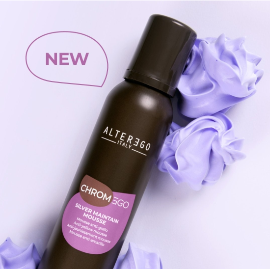 Мусс для светлых и седых волос Silver Maintain Anti-Yelllow Mousse ChromEgo Alter Ego 200 мл