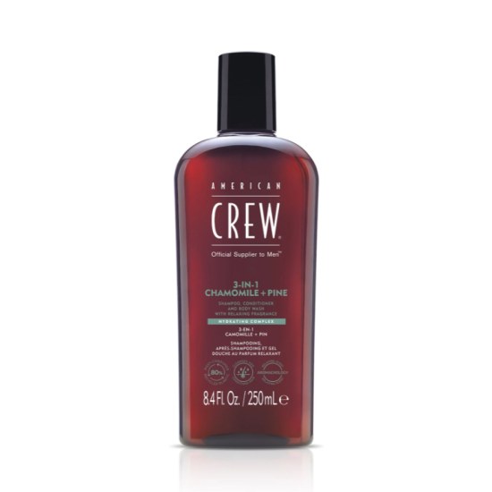 Універсальний шампунь RELAXING CHAMOMILE and PINE SHAMPOO 3 in 1 American Crew 