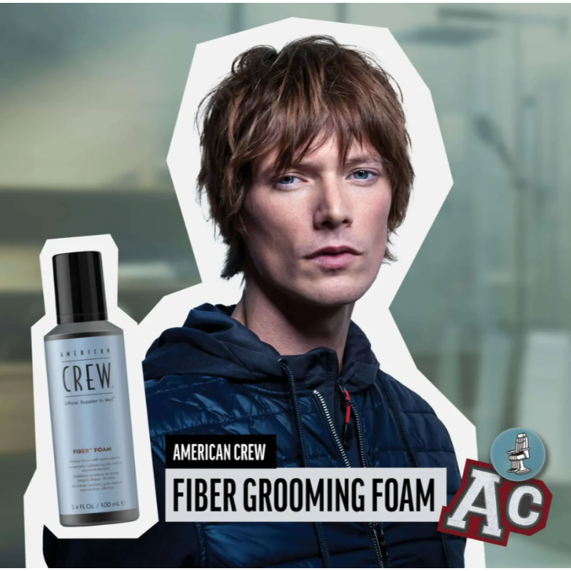 Файбер піна для волосся FIBER GROOMING FOAM American Crew 200 мл 