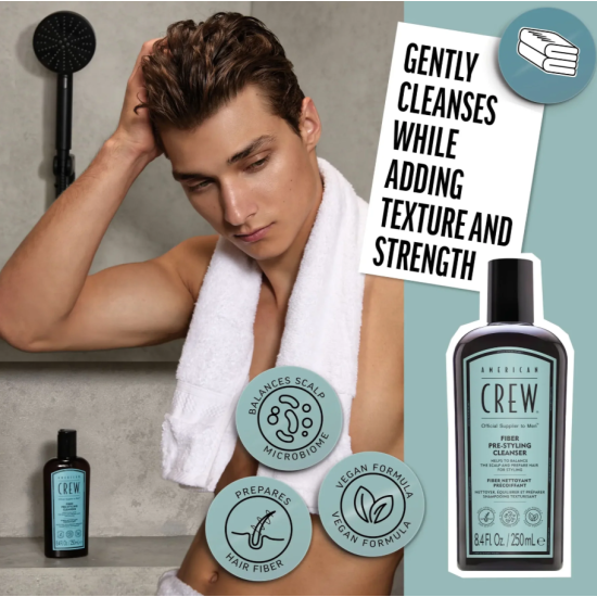 Шампунь перед укладкой FIBER PRE-STYLING SHAMPOO American Crew 250 мл 
