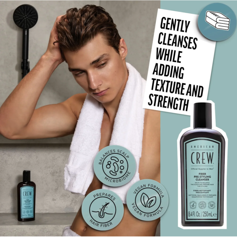 Шампунь перед укладкой FIBER PRE-STYLING SHAMPOO American Crew 250 мл 