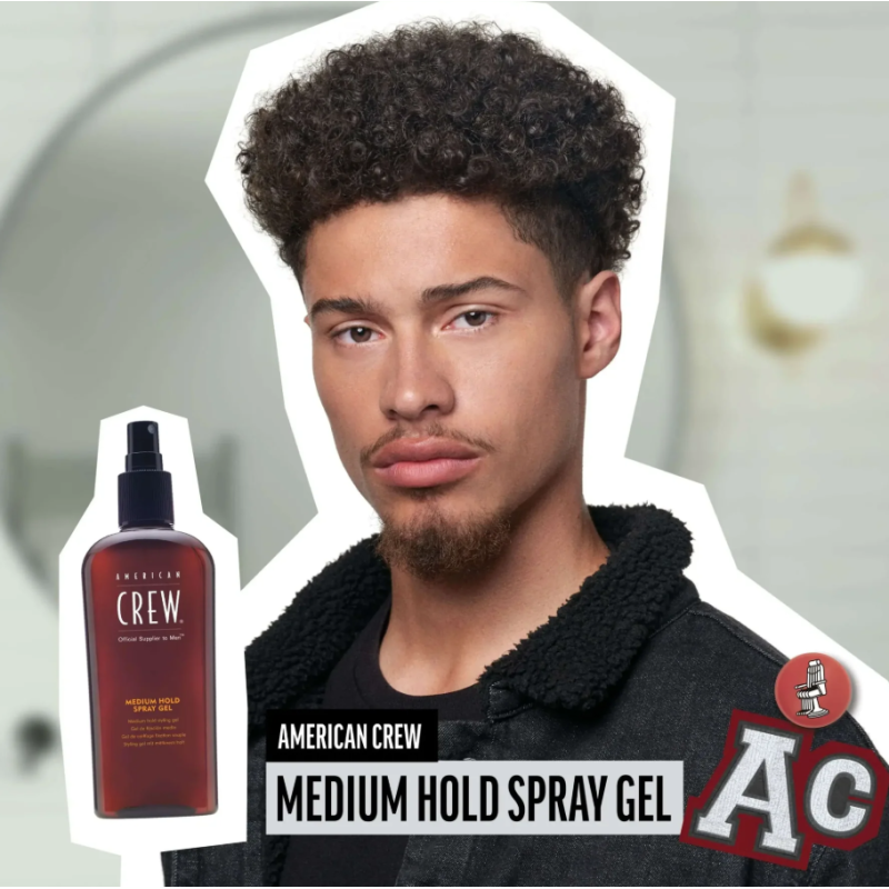 Спрей-гель средней фиксации MEDIUM HOLD SPRAY GEL American Crew 250 мл 