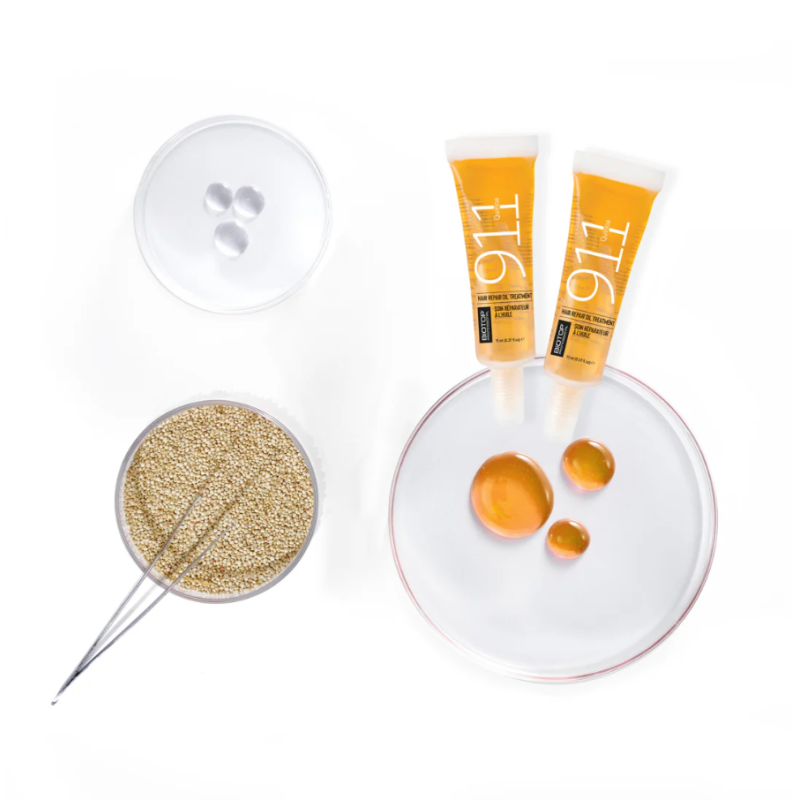 Олія для волосся з протеїнами кіноа в ампулах 911 Quinoa Biotop