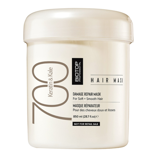 Живильна маска для волосся Keratin + Kale 700 Biotop