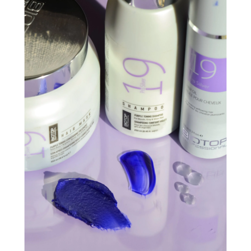 Шампунь для нейтралізації жовтизни волосся Pro Silver 19 Biotop