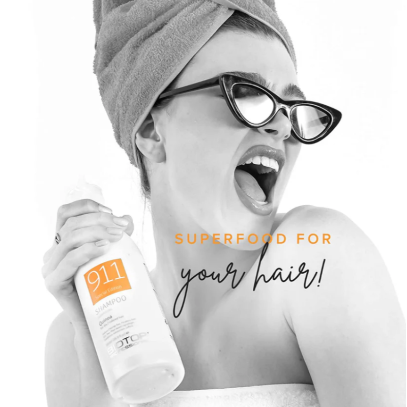 Шампунь для волосся з протеїнами кіноа 911 Quinoa Biotop