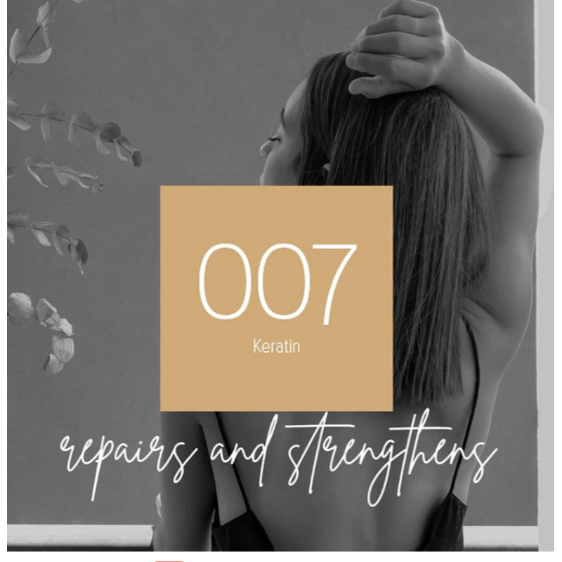 Олія для відновлення волосся з кератином Keratin 007 Biotop 30 мл