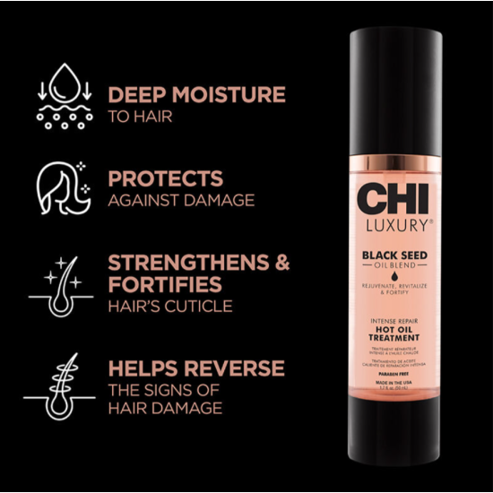 Еліксир для волосся з олією чорного кмину Luxury Black Seed Hot Oil CHI 50 мл