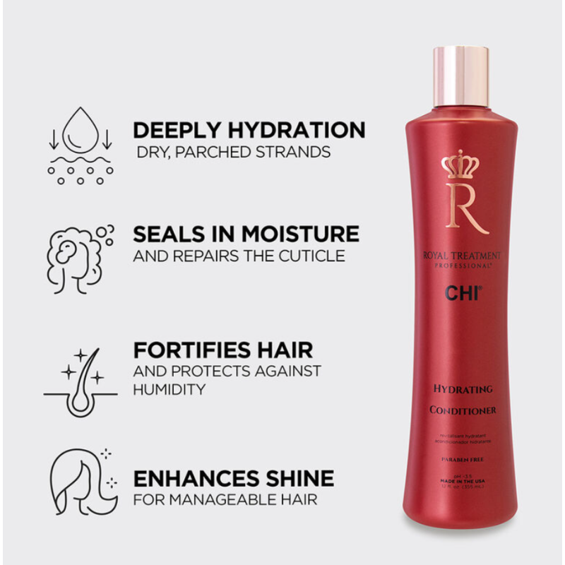 Зволожуючий кондиціонер для всіх типів волосся Hydrating Royal Treatment CHI 355 мл