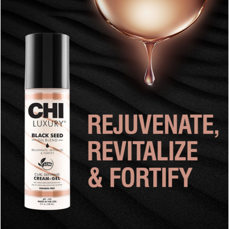 Крем-гель формуючий для локонів з олією чорного кмину Luxury Black Seed Oil CHI 147 мл