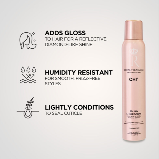 Спрей завершальний для блиску волосся Rapid Shine Royal Treatment CHI 150 г