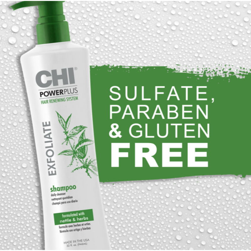 Стимулюючий шампунь-ексфоліант Power Plus Exfoliate CHI