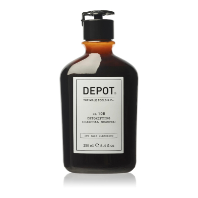 Шампунь для глубокой очистки с древесным углем No.108 Detoxifying Charcoal Shampoo DEPOT 250 мл