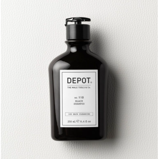 Шампунь для волос с черным пигментом No.110 Black Shampoo DEPOT 250 мл