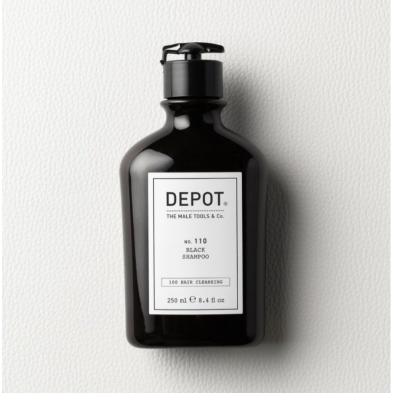 Шампунь для волос с черным пигментом No.110 Black Shampoo DEPOT 250 мл