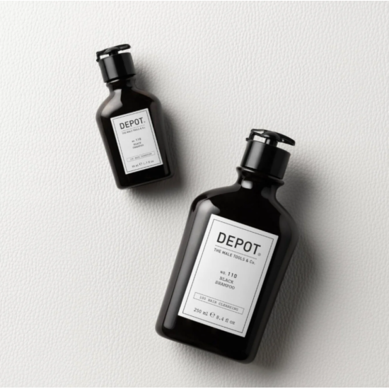 Шампунь для волос с черным пигментом No.110 Black Shampoo DEPOT 250 мл