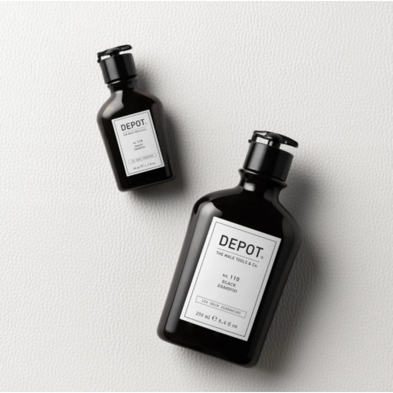 Шампунь для волос с черным пигментом No.110 Black Shampoo DEPOT 250 мл
