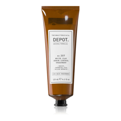 Белая глина для волос для контроля кожного сала No.207 White Clay Sebum Control Treatment DEPOT 125 мл