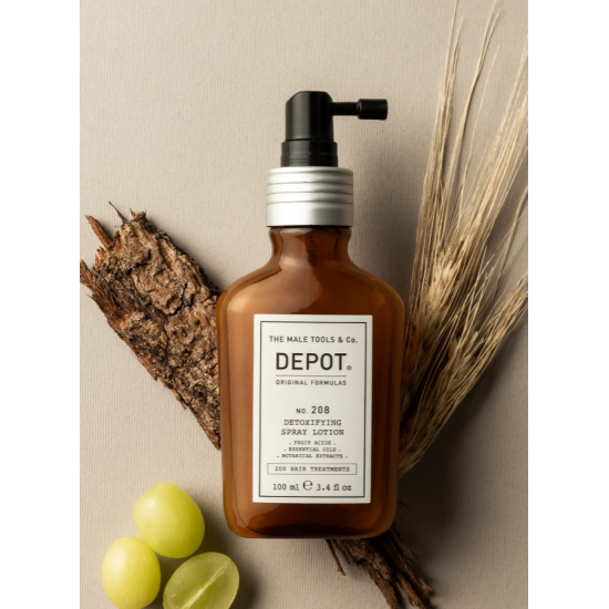 Детокс-спрей-лосьйон для шкіри голови No.208 Detoxifying Spray Lotion DEPOT 100 мл