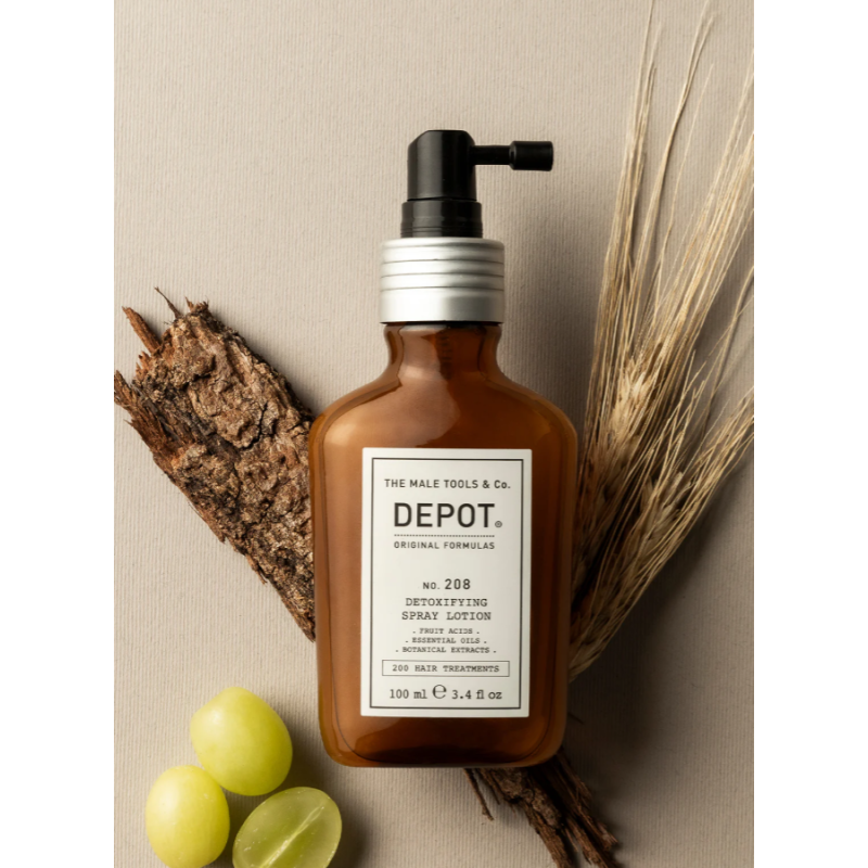Детокс-спрей-лосьйон для шкіри голови No.208 Detoxifying Spray Lotion DEPOT 100 мл