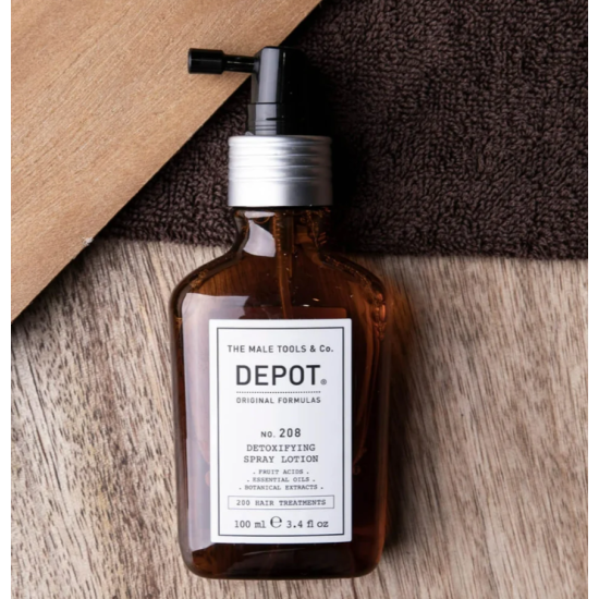 Детокс-спрей-лосьйон для шкіри голови No.208 Detoxifying Spray Lotion DEPOT 100 мл