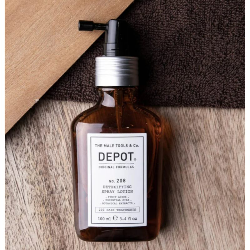 Детокс-спрей-лосьйон для шкіри голови No.208 Detoxifying Spray Lotion DEPOT 100 мл