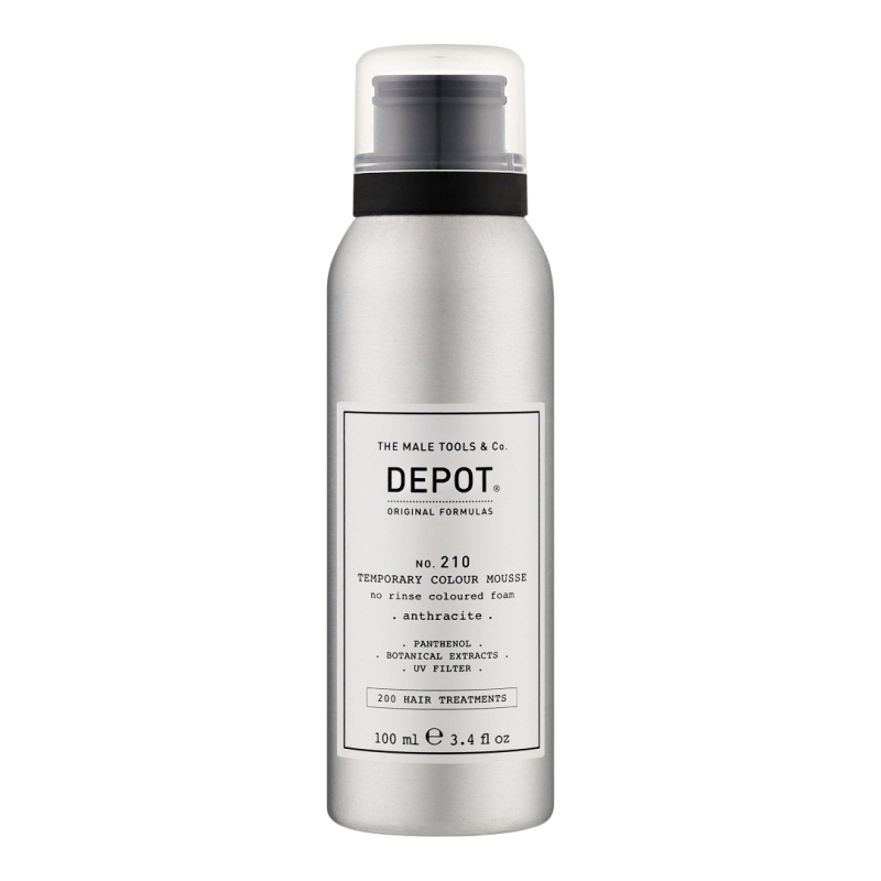Крем-пінка для волосся No.210 Temporary Colour Mousse Anthracite DEPOT 100 мл