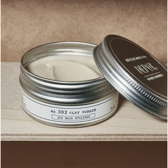 Глиняная помада для волос No.302 Clay Pomade DEPOT 75 мл