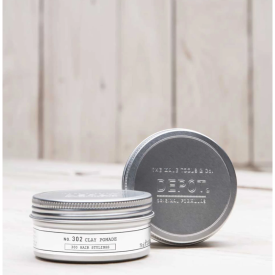 Глиняная помада для волос No.302 Clay Pomade DEPOT 75 мл
