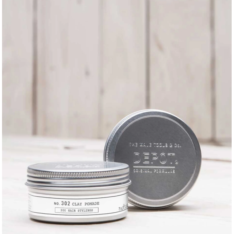 Глиняная помада для волос No.302 Clay Pomade DEPOT 75 мл
