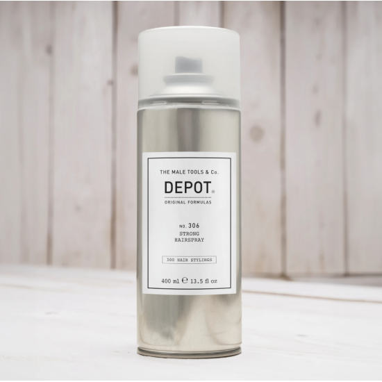Лак для волосся сильної фіксації No.306 Strong Hairspray DEPOT 400 мл