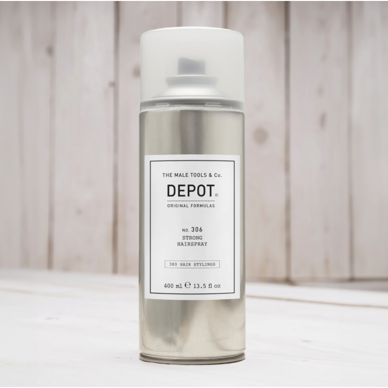 Лак для волосся сильної фіксації No.306 Strong Hairspray DEPOT 400 мл