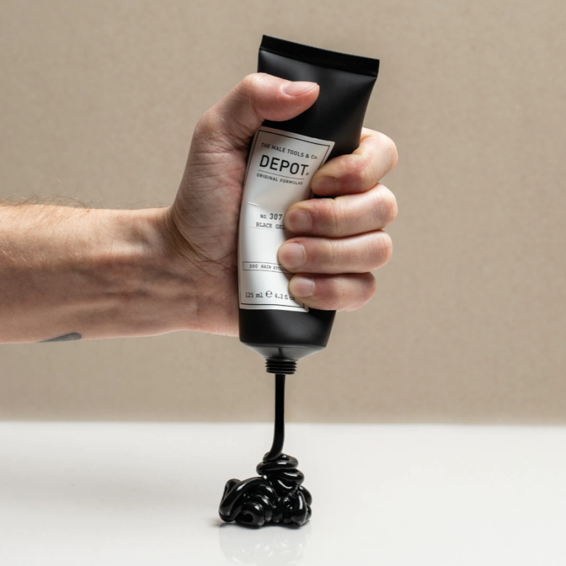 Черный гель камуфляж для седины No.307 Black Gel DEPOT 125 мл