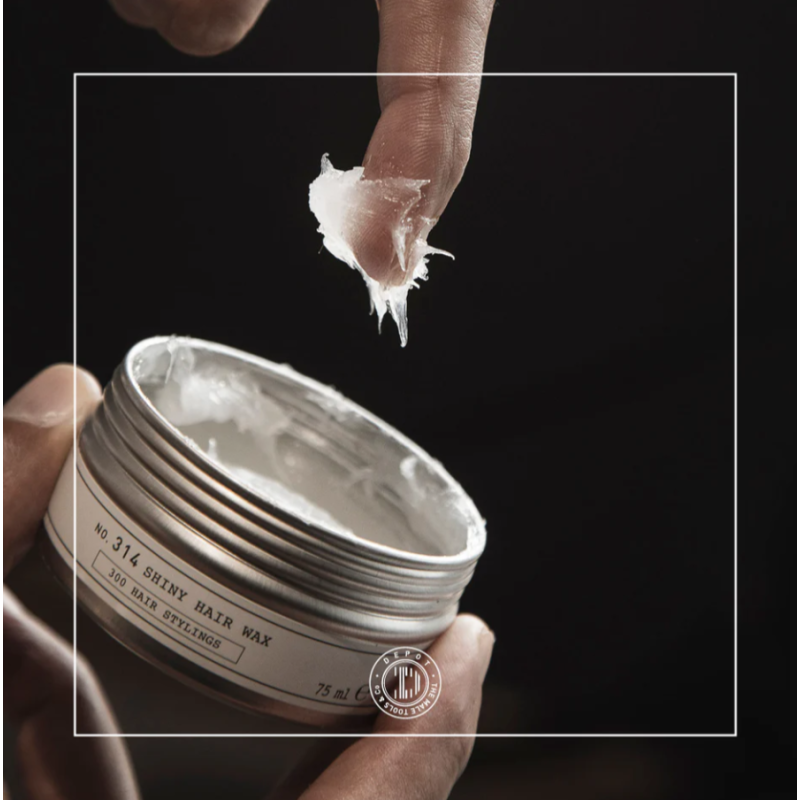 Блискучий віск для волосся середньої фіксації No.314 Shiny Hair Wax DEPOT 75 мл Блискучий віск для волосся середньої фіксації No.314 Shiny Hair Wax DEPOT 75 мл