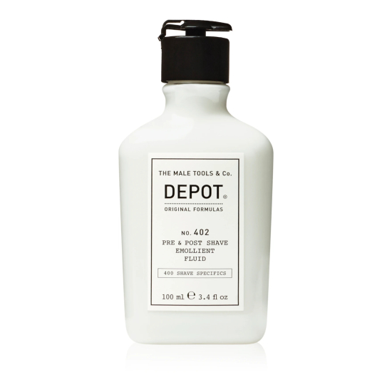 Смягчающая жидкость до и после бритья No.402 Pre Post Shave Emollient Fluid DEPOT 100 мл