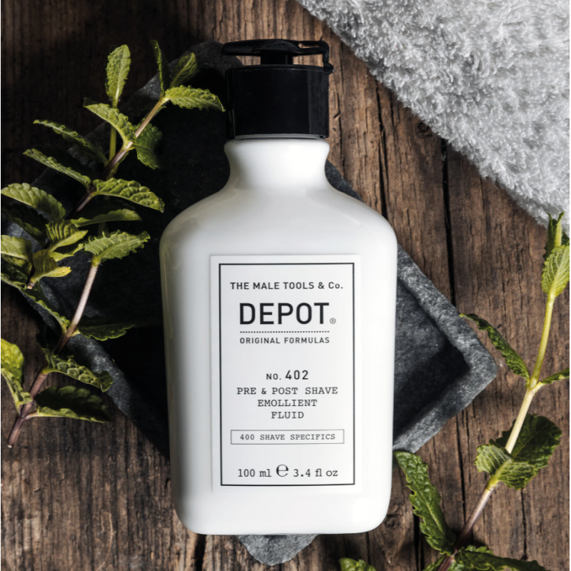 Смягчающая жидкость до и после бритья No.402 Pre Post Shave Emollient Fluid DEPOT 100 мл